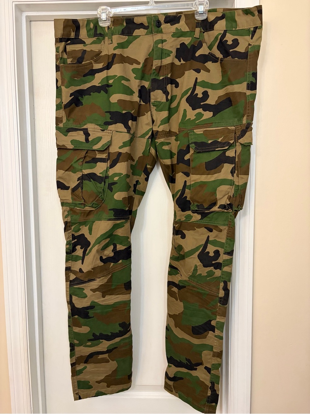 Smoke Rise Men’s Camo Cargo Pants Size 42x32 Tactical Utility Military Style